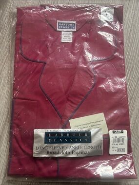 NWT Vintage Harbour Classics Men’s Broadcloth Pajama Set Ankle Length
